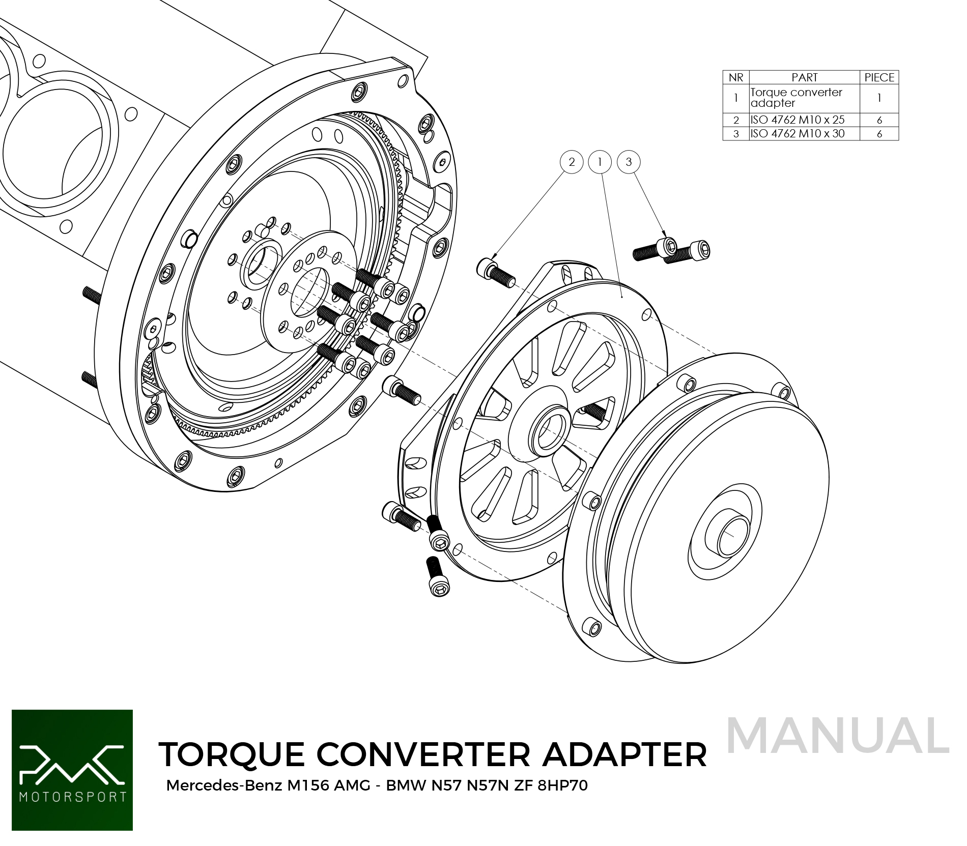 instrukcja montażu adaptera konwertera 8HP Mercedes M113