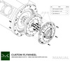 Adapter Mercedes-Benz M112 M113 M113K - manual 6-biegów BMW M57n GS6-53DZ HGD JGA HGA - 240mm / 9.45"