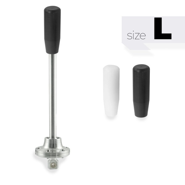 Short shifter BMW E46 new version - długa czarna teflonowa gałka