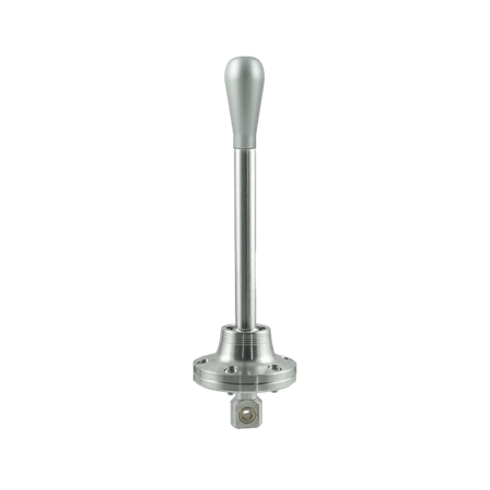 Short shifter BMW E30 E34 nowa wersja - aluminiowa srebrna długa gałka (K)