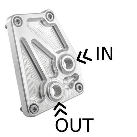 AN10 Relokator Adapter chłodnicy oleju BMW V8 M60 M62