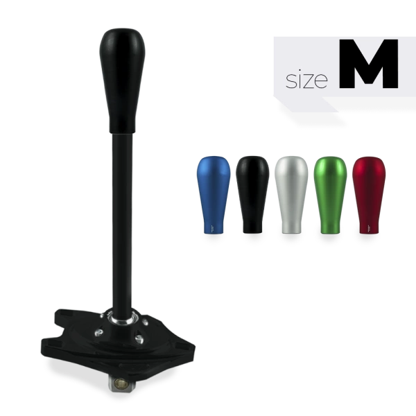Black Edition Short shifter BMW E8x E9x - aluminiowa czarna długa gałka (K)
