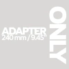 Sam adapter 240mm / 9.45" (single disc)