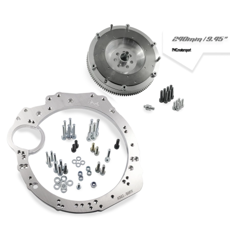 Adapter Mitsubishi 4G63 - manual 6-biegów BMW M57n GS6-53DZ HGU HGK - 240mm / 9.45"