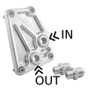 AN10 Relokator Adapter chłodnicy oleju BMW V8 M60 M62 + złączki