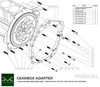 Adapter skrzyni biegów Nissan RB - BMW DCT DKG GS7D36SG / N54 GS6-53BZ