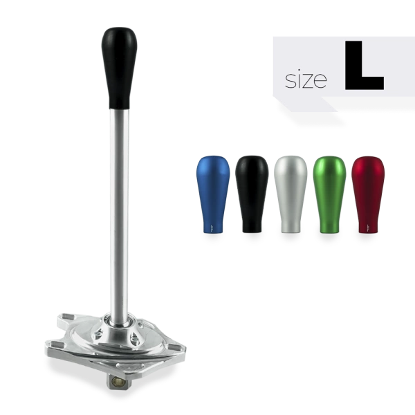 Short shifter BMW E8x E9x - aluminiowa czarna długa gałka