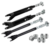 Stage 3 Zestaw regulowanych wahaczy + aluminiowe tuleje wahaczy do BMW E46 Uniball (czarne)