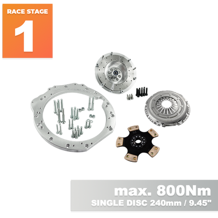 Race Stage 1 Mercedes-Benz M112 M113 M113K - manual 6-biegów BMW M57n GS6-53DZ HGD JGA HGA - 240mm / 9.45"