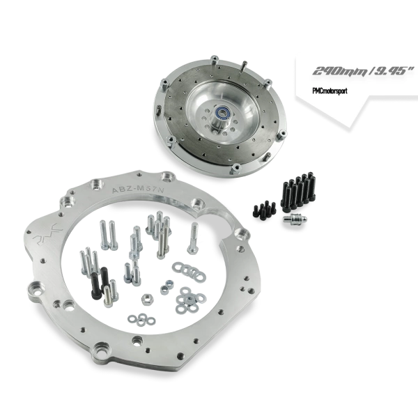 Adapter Audi ABZ - manual 6-biegów BMW M57n GS6-53DZ HGD JGA - 240mm / 9.45"
