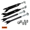 Stage 3 Zestaw regulowanych wahaczy + aluminiowe tuleje wahaczy do BMW E46 Uniball (czarne)