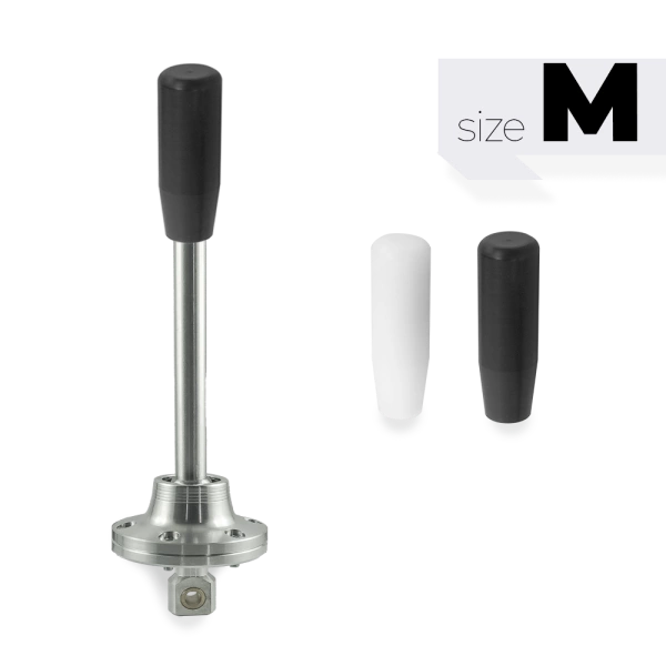 Short shifter BMW E30 E34 nowa wersja - nylonowa czarna długa gałka (K)