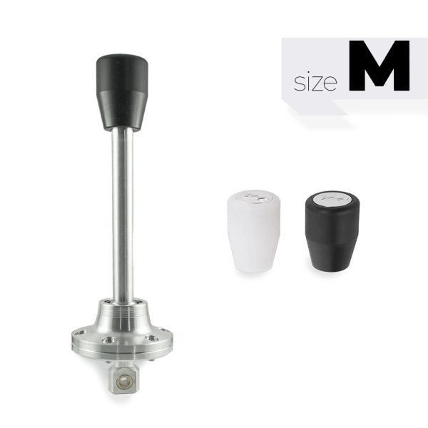Short shifter BMW E30 E34 nowa wersja - nylonowa czarna krótka gałka (K)