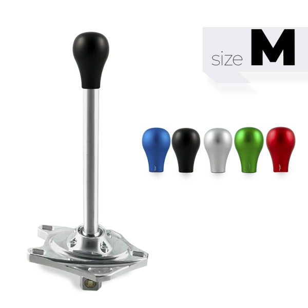 Short shifter BMW E8x E9x - aluminiowa czarna krótka gałka (K)
